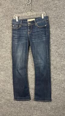 BKE Addison Boot Cut Jeans Womens 27 Blue Medium Wash Heavy Stitch Cowgirl
